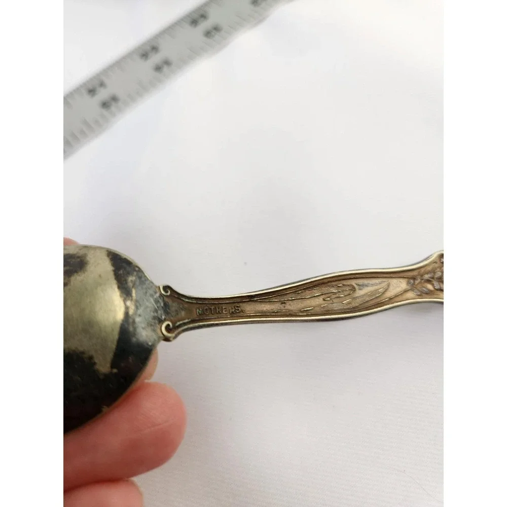 3 VTG MOTHERS SILVERPLATED SPOONS Flatware Wheat Harvest Thanksgiving Sickle